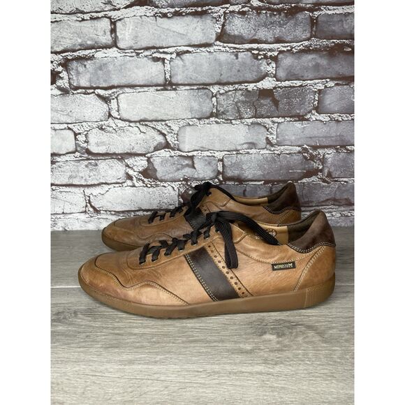 Mephisto Chestnut Brown Leather Steve Urban Sneaker Shoes Men’s Sz 10.5M US/44EU - Picture 10 of 16